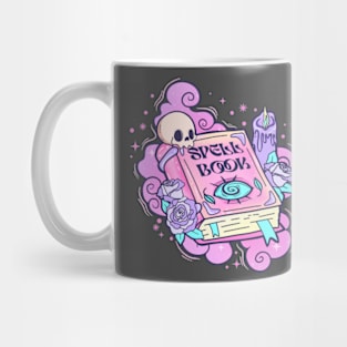 Pink Halloween Spell Book Mug